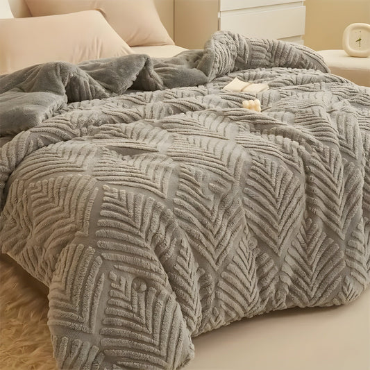 Ultra-soft maple leaf all-season blanket