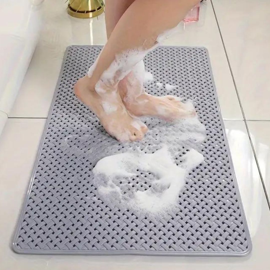 Non-Slip Bathtub Mat with Suction Cups – Quick Drying Non Skid Bath Mat for Safety, Ideal Non Slip Shower Mat for Elderly 4