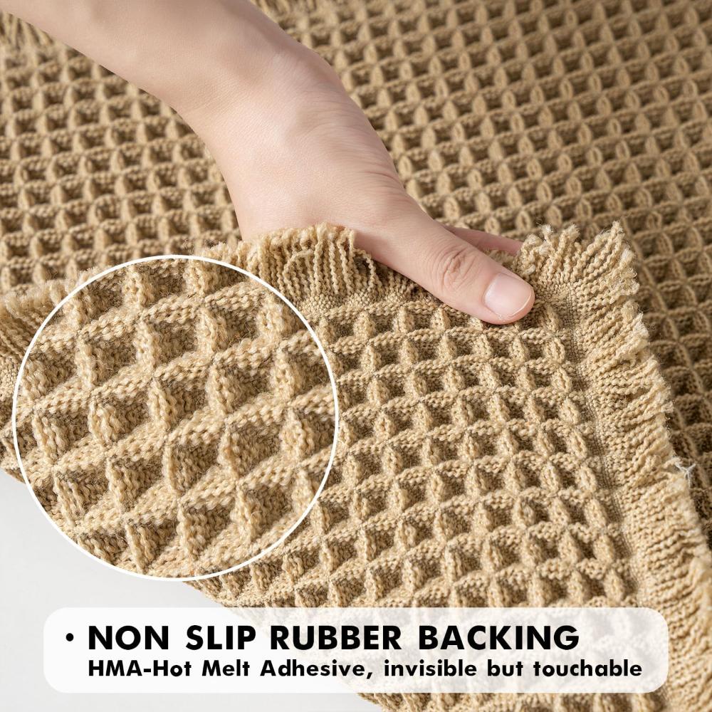 Waffle Bath Mat - Ultra-Absorbent, Soft, Machine Washable