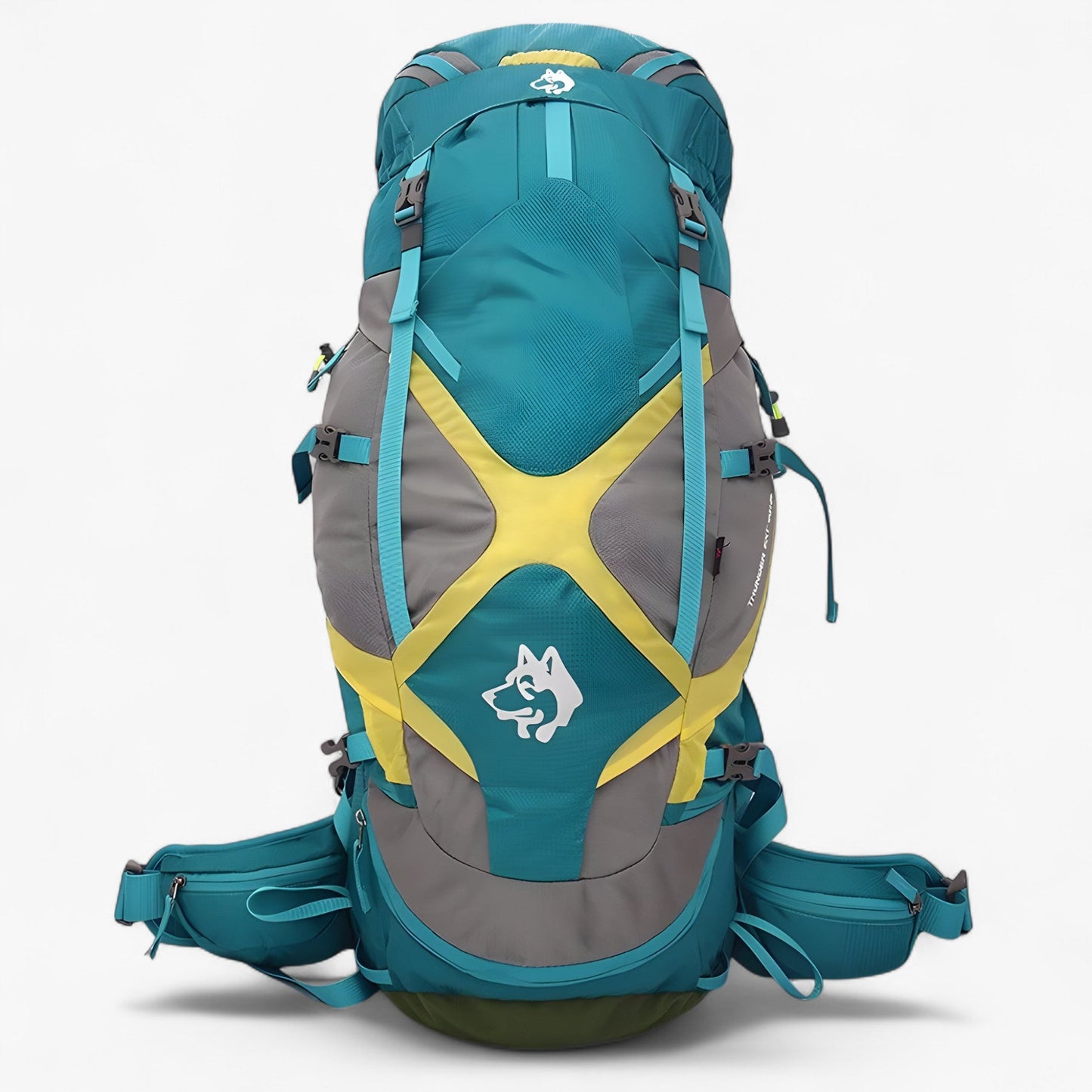 Waterproof 65L Travel Backpack with Ergonomic Design and Multiple Pockets