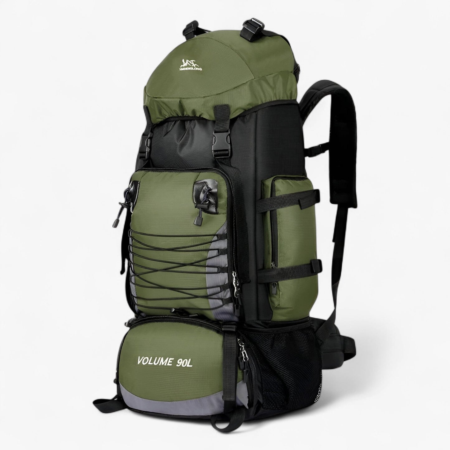 Waterproof Travel Backpack, 90L Capacity, Ergonomic Design for Hiking