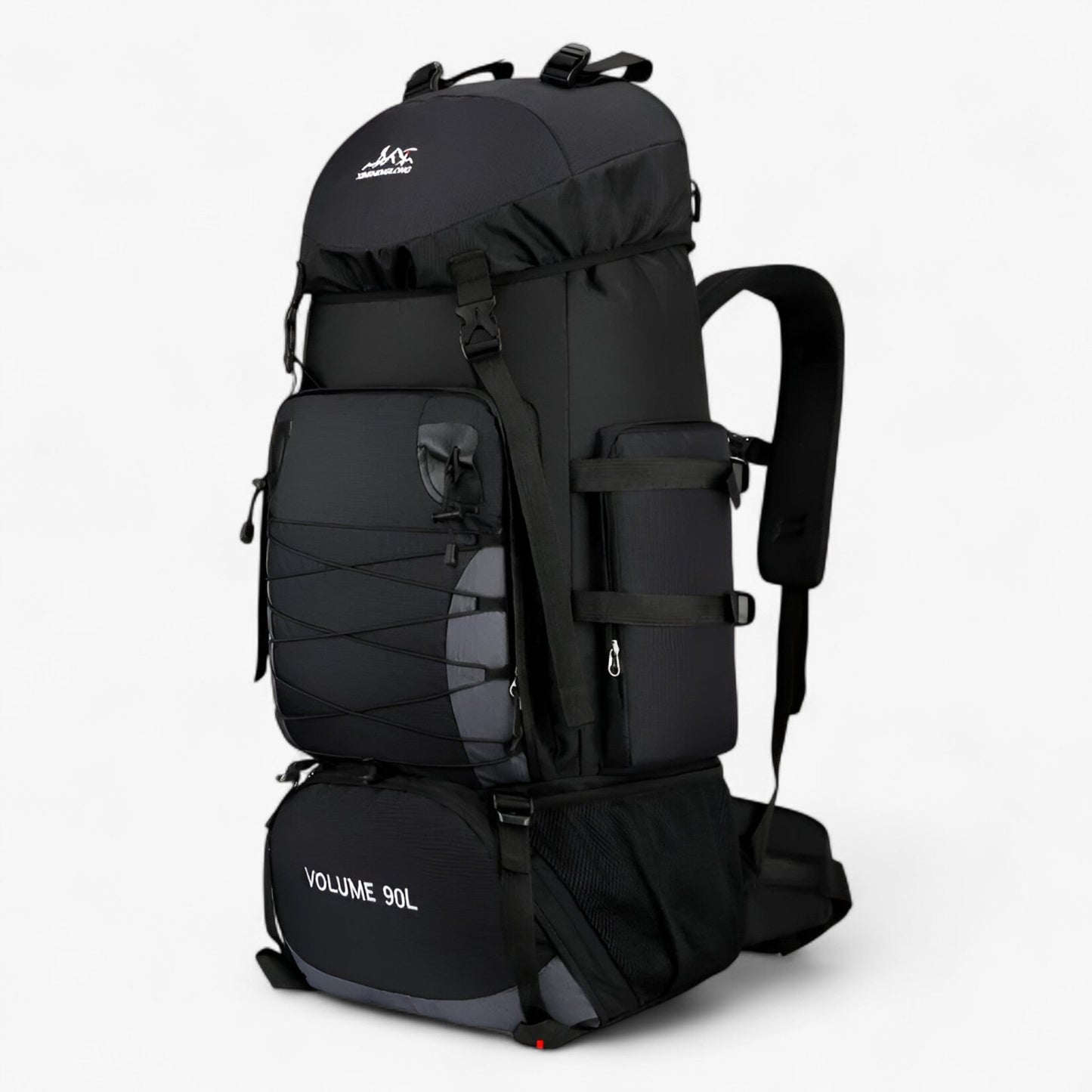 Waterproof Travel Backpack, 90L Capacity, Ergonomic Design for Hiking