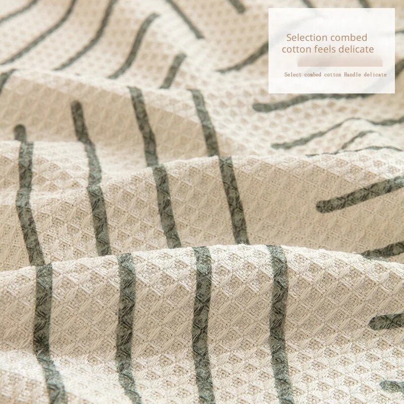 Comfortable sofa blanket with abstract pattern – Soft, versatile blanket for the living room