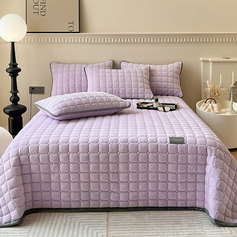 Soft Square-Textured Bedspread