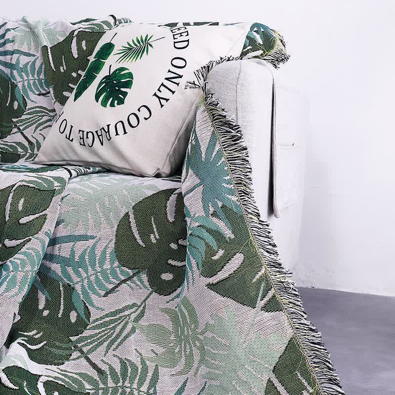 Sofa throw with fringes - High-quality sofa covers for an elegant look