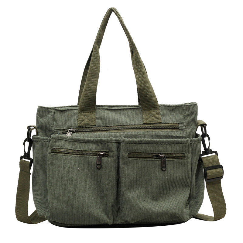 50% off - PracticalCord - Single-coloured carrier bag made of corduroy - Limited discount