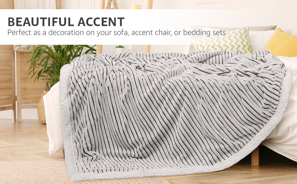 Super Soft Plush Blanket for Sofa, Couch & Bed