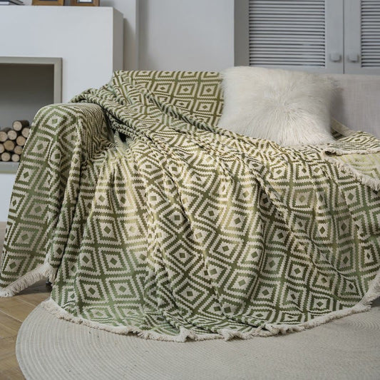 Chenille Sofa Throw – Elegant, Decorative Couch Cover