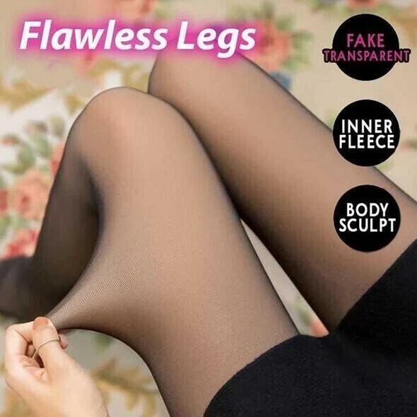 1+1 FREE | SilkWarm - flawless legs fake translucent warm plush lined elasticated tights [last day discount]