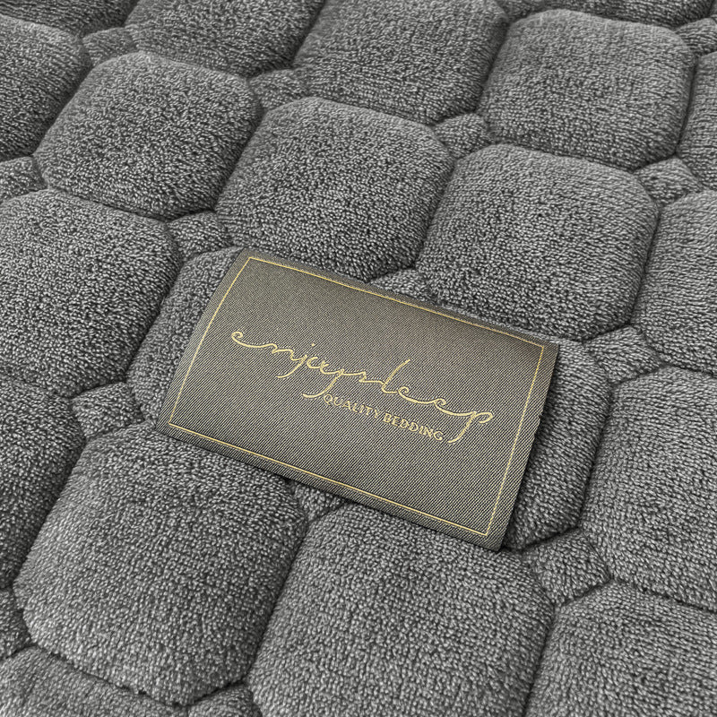 Soft Square-Textured Bedspread