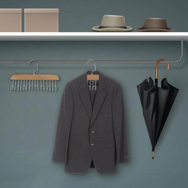 HookHanger™ - Anti-slip coat rack with multiple hooks [ 2+2 FREE today only]