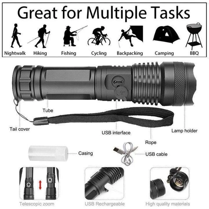 90,000 Lumens Ultra-Powerful Torch
