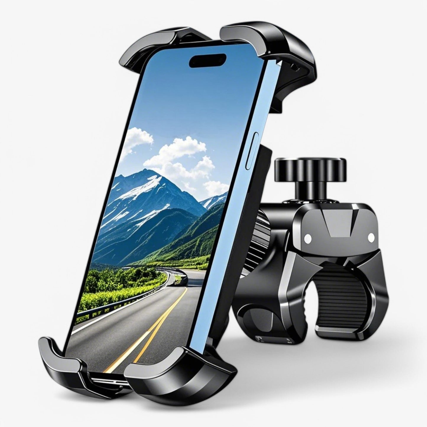 Heavy-Duty Bike Phone Holder – 360° Rotatable Motorcycle Phone Mount for Smartphones 4.7 to 6.8 – Easy Installation-1