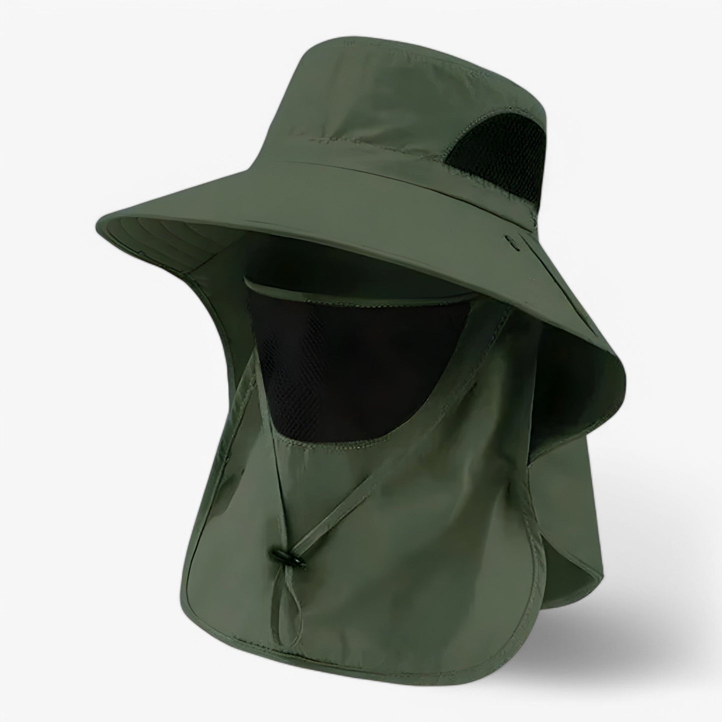 UV Protective Summer Hat with Neck Flap for Outdoor Activities – Adjustable 55-58 cm Sun Hat for Men and Women-3