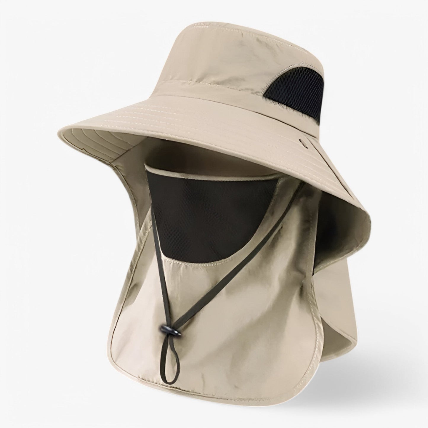 UV Protective Summer Hat with Neck Flap for Outdoor Activities – Adjustable 55-58 cm Sun Hat for Men and Women-5