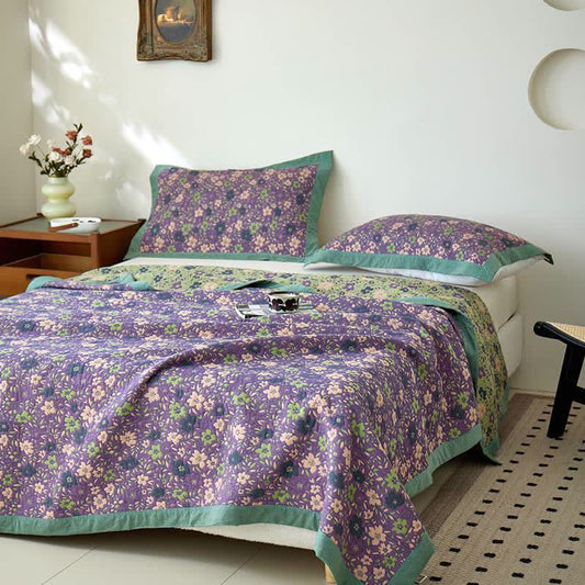 Reversible quilt - Rustic style, versatile for bedrooms and living rooms
