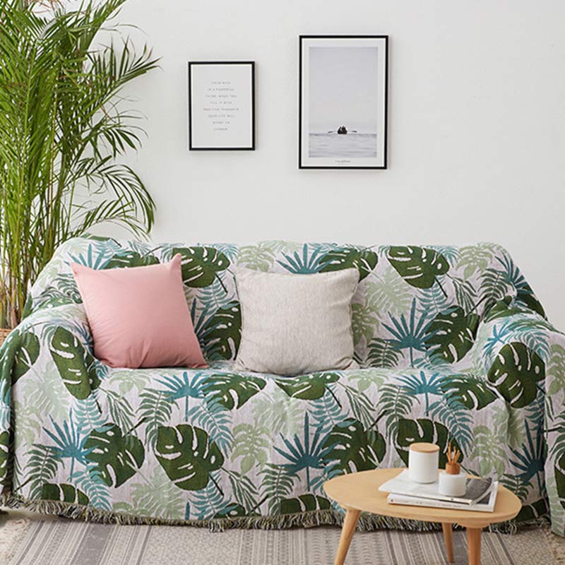 Sofa throw with fringes - High-quality sofa covers for an elegant look