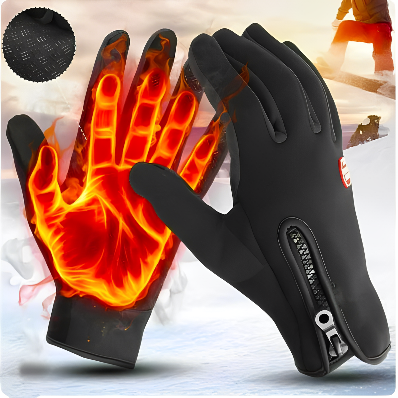 Electric Heated Gloves for Cycling & Skiing (Adults)