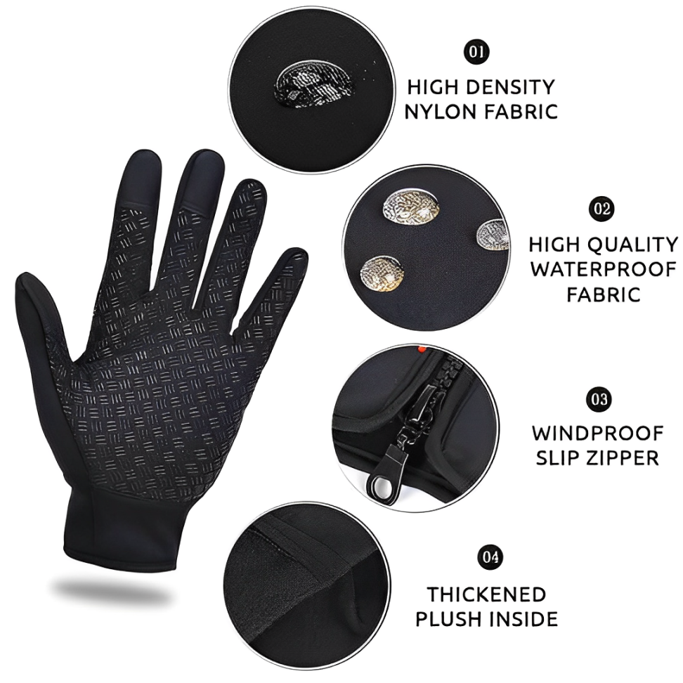 Electric Heated Gloves for Cycling & Skiing (Adults)