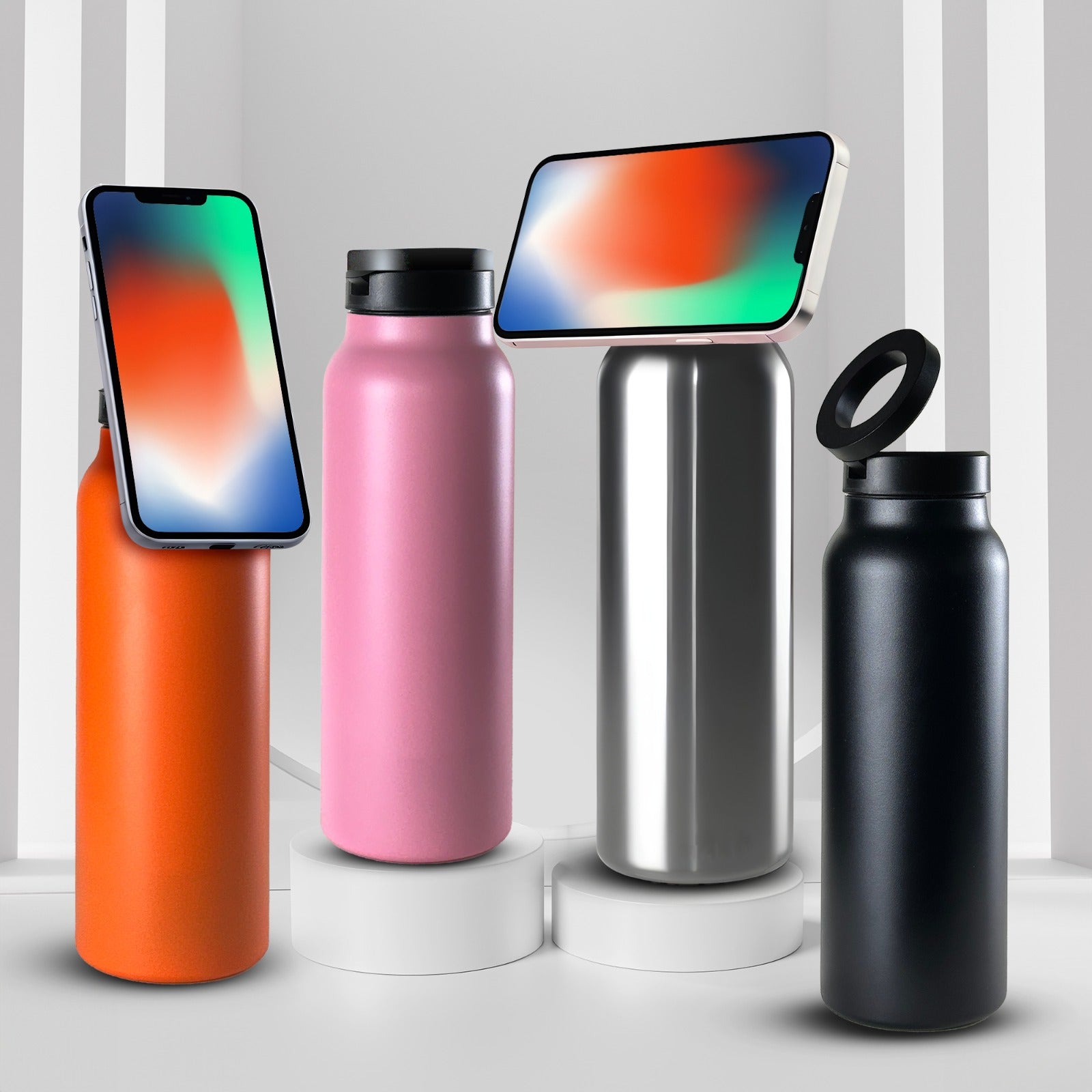 50% DISCOUNT TEMPORARY | MagnetSip | Magnetic phone holder Insulated water bottle - Limited discount