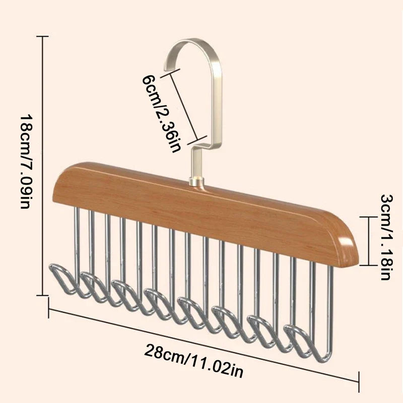 NeatNest™ Solid Wood Hanger Organizer