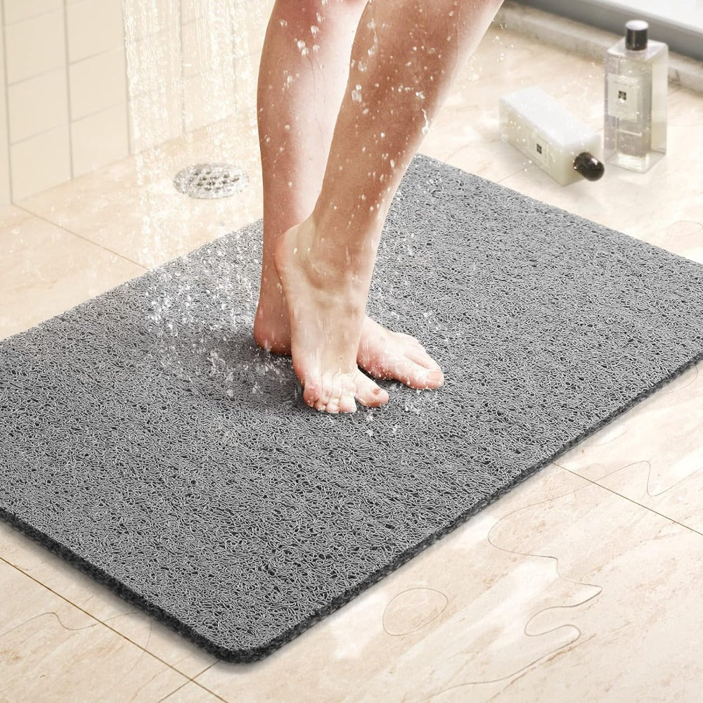 Non-Slip Shower Mat with Microban Technology – Soft, Safe, Easy to Clean, Customizable Size, Quick Water Drainage 2