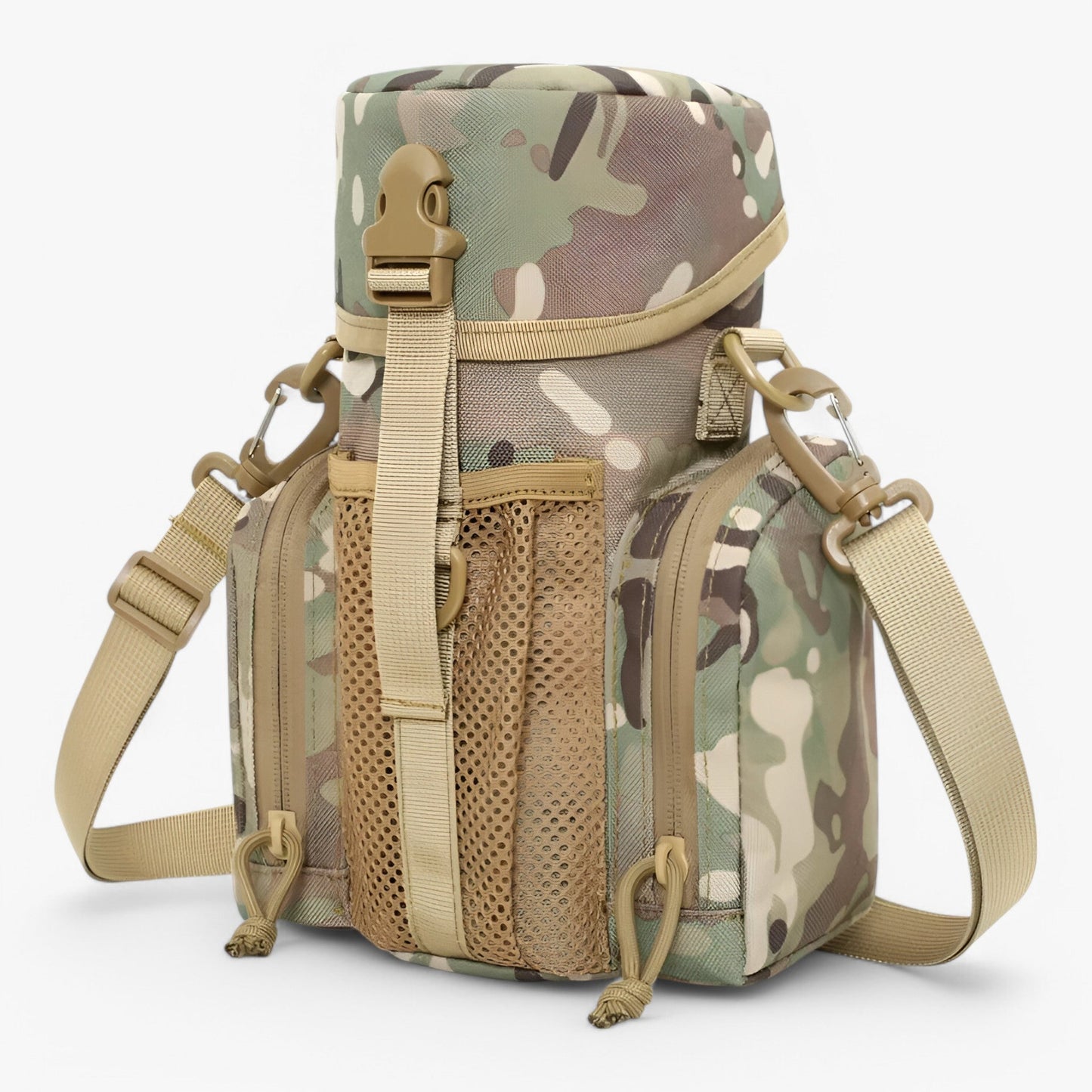 Water Bottle Sling Bag with Adjustable Strap – Durable 1000D Nylon for Sports, Travel, and Outdoor Activities-4