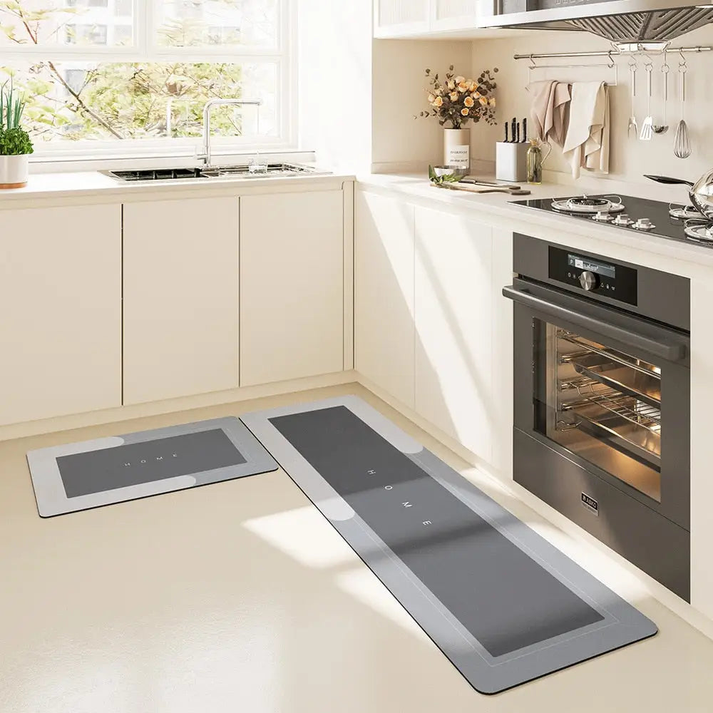 50% off - DryStep - Comfortable waterproof and non-slip kitchen mat with absorbent polymer technology - Limited discount