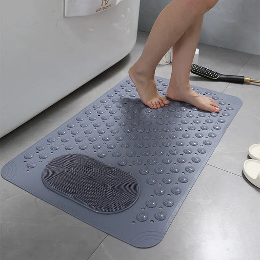 Non-Slip Shower Mat with Foot Scrubber – SafeGrip Non-Slip Bath Mat for Enhanced Safety and Hygiene 1