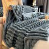 50% off - PlushLines - Luxurious striped cosy blanket - Limited Discount