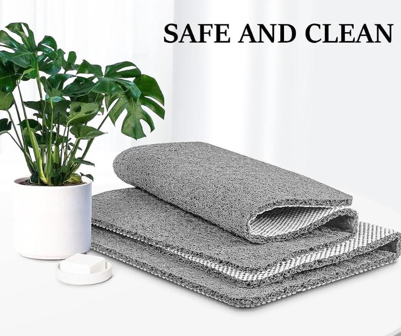 Non-Slip Shower Mat with Microban Technology – Soft, Safe, Easy to Clean, Customizable Size, Quick Water Drainage 5
